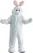 The Costume Center White and Pink Rabbit Mascot Adult Unisex Halloween Costume - One Size